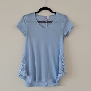 DONATED 💥 Light Blue Shirt with lace